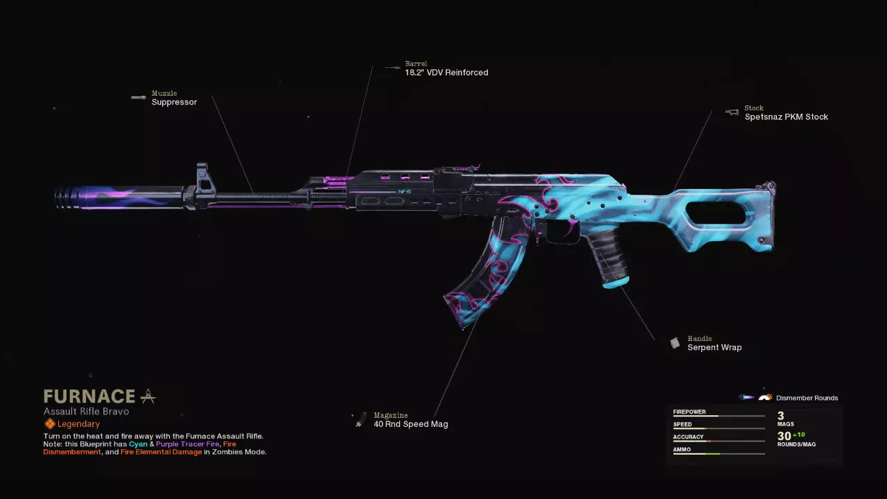 Furnace - COD Warzone and Black Ops Cold War Weapon Blueprint | Call of Duty