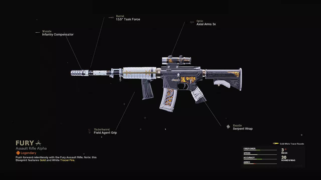 Fury - COD Warzone and Black Ops Cold War Weapon Blueprint | Call of Duty