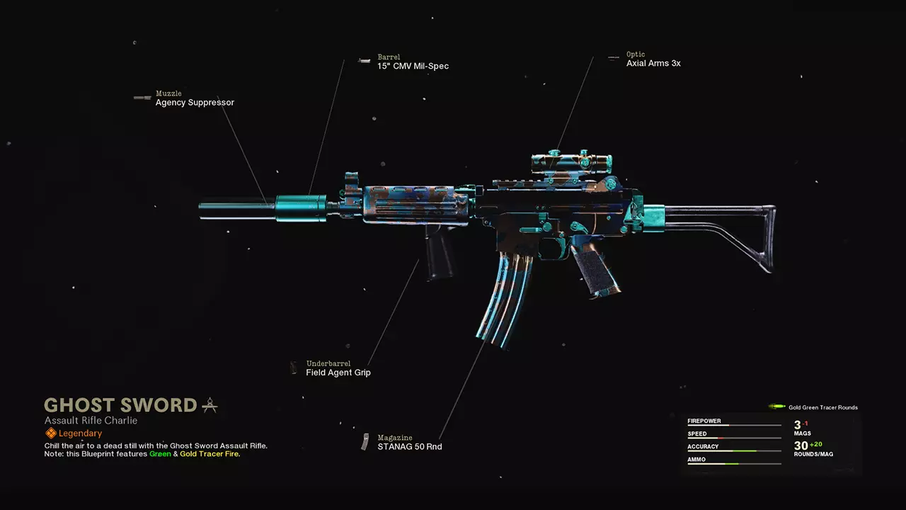 Ghost Sword - COD Warzone and Black Ops Cold War Weapon Blueprint | Call of Duty Ghost Sword - COD Warzone and Black Ops Cold War Weapon Blueprint | Call of Duty
