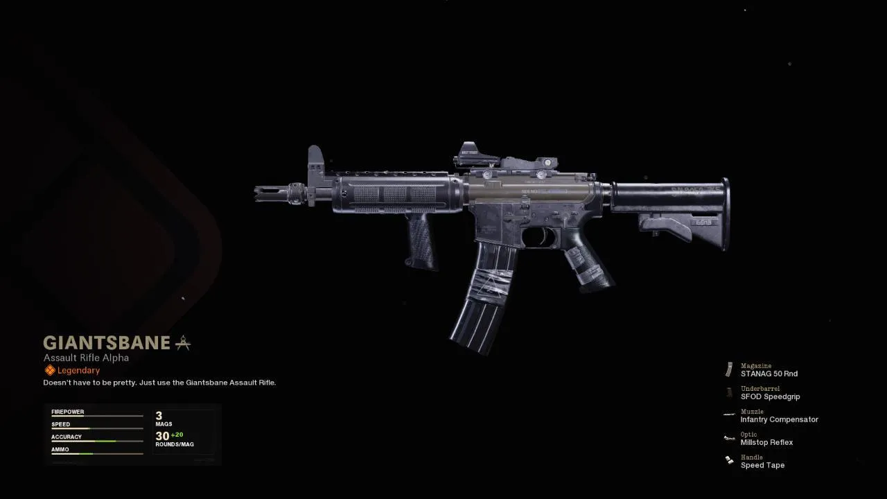 Giantsbane - COD Warzone and Black Ops Cold War Weapon Blueprint | Call of Duty