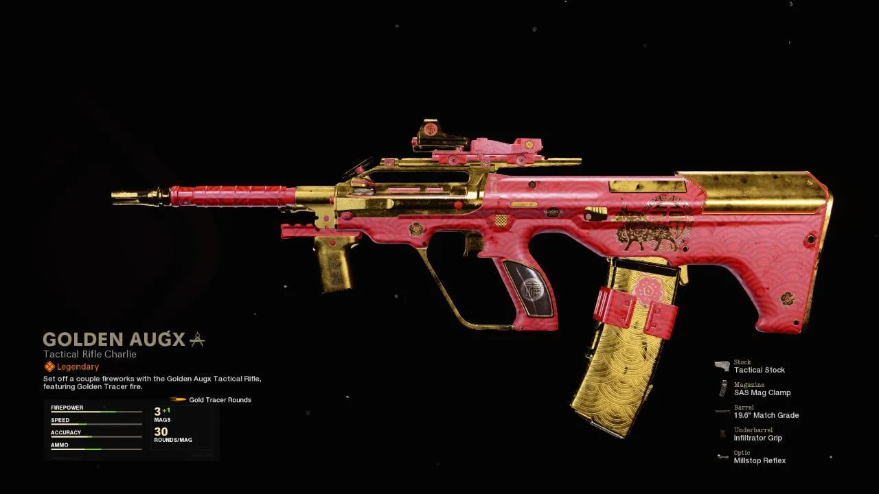 Golden Augx - COD Warzone and Black Ops Cold War Weapon Blueprint | Call of Duty
