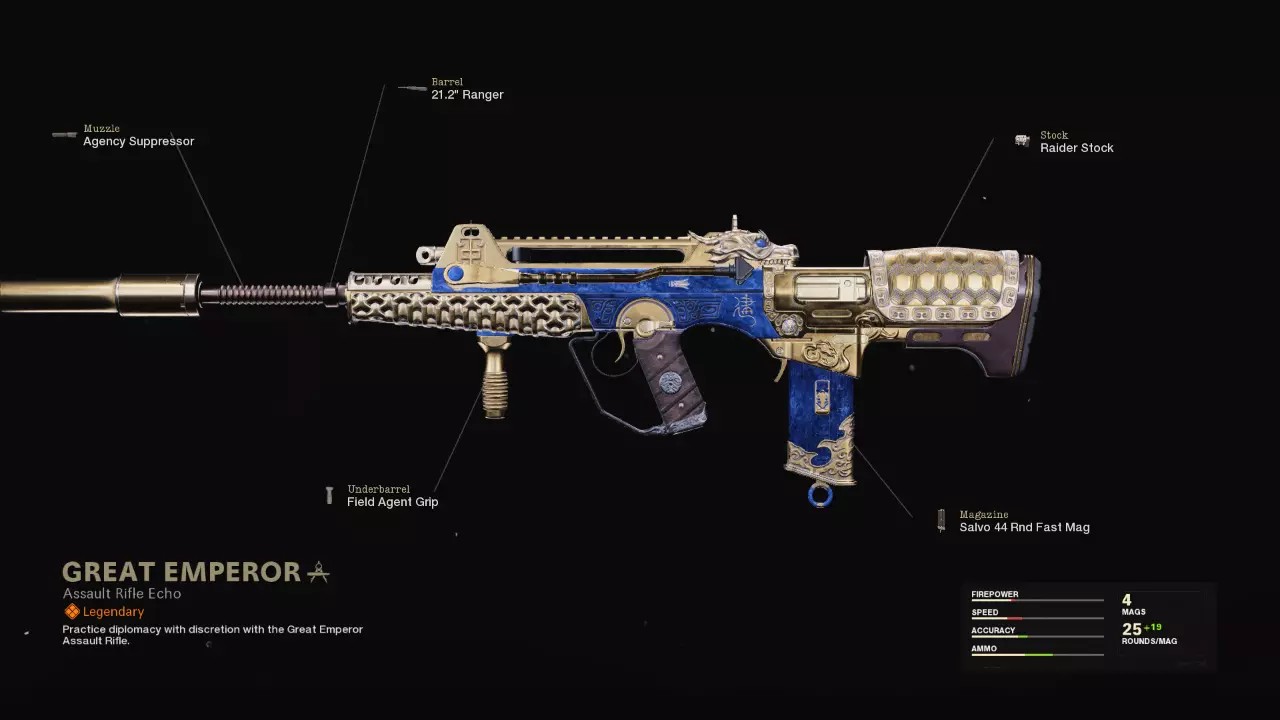 Great Emperor - COD Warzone and Black Ops Cold War Weapon Blueprint | Call of Duty