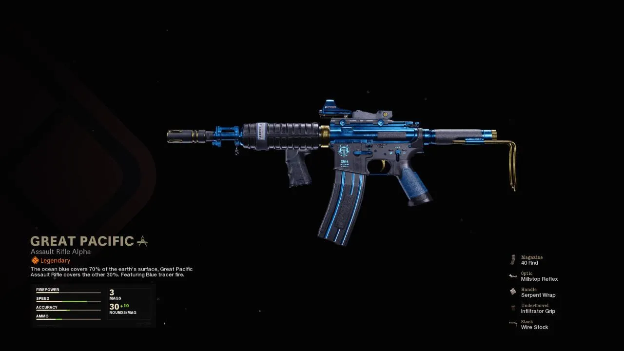 Great Pacific - COD Warzone and Black Ops Cold War Weapon Blueprint | Call of Duty