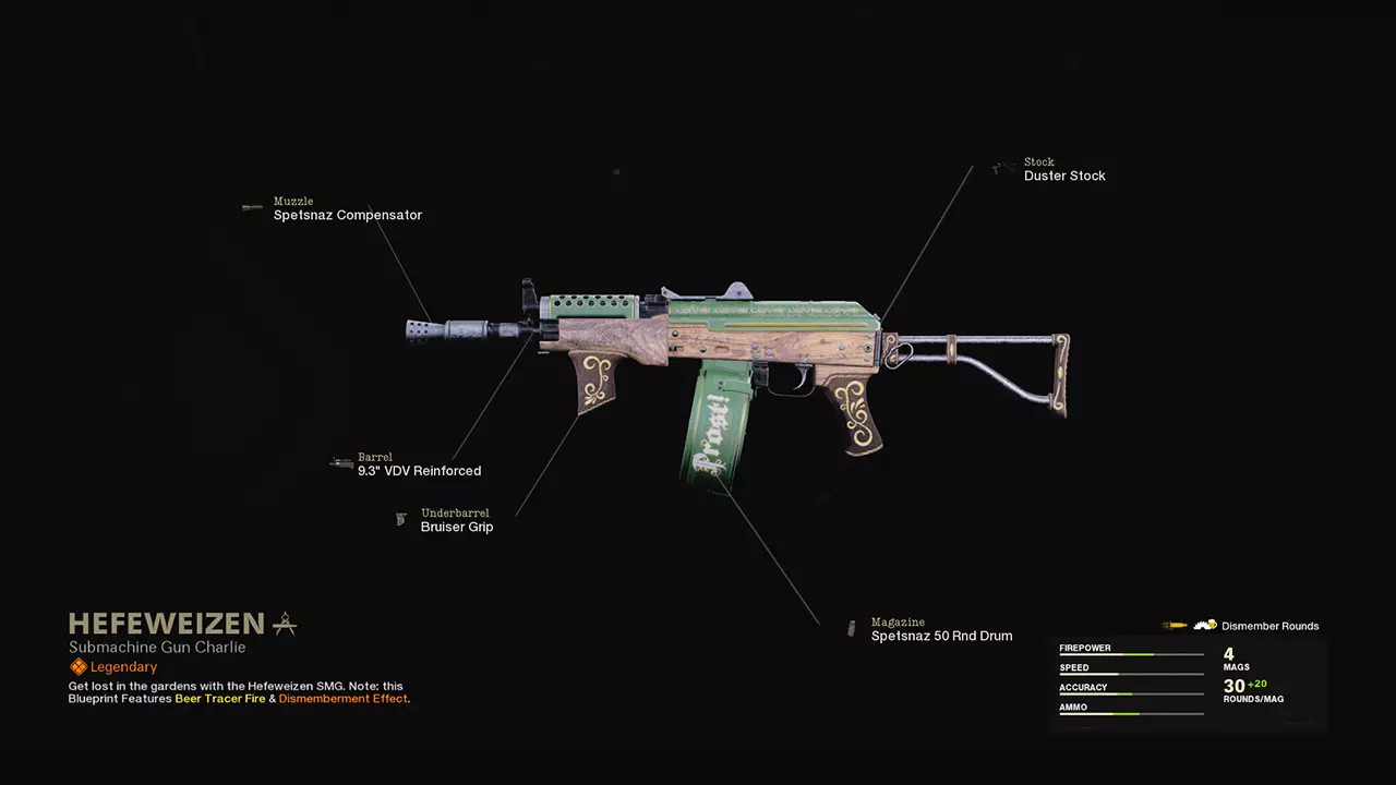 Hefeweizen - COD Warzone and Black Ops Cold War Weapon Blueprint | Call of Duty