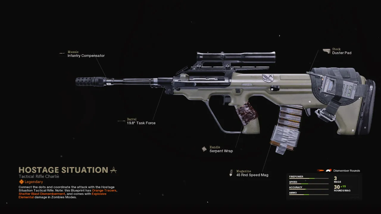 Hostage Situation - COD Warzone and Black Ops Cold War Weapon Blueprint | Call of Duty Hostage Situation - COD Warzone and Black Ops Cold War Weapon Blueprint | Call of Duty