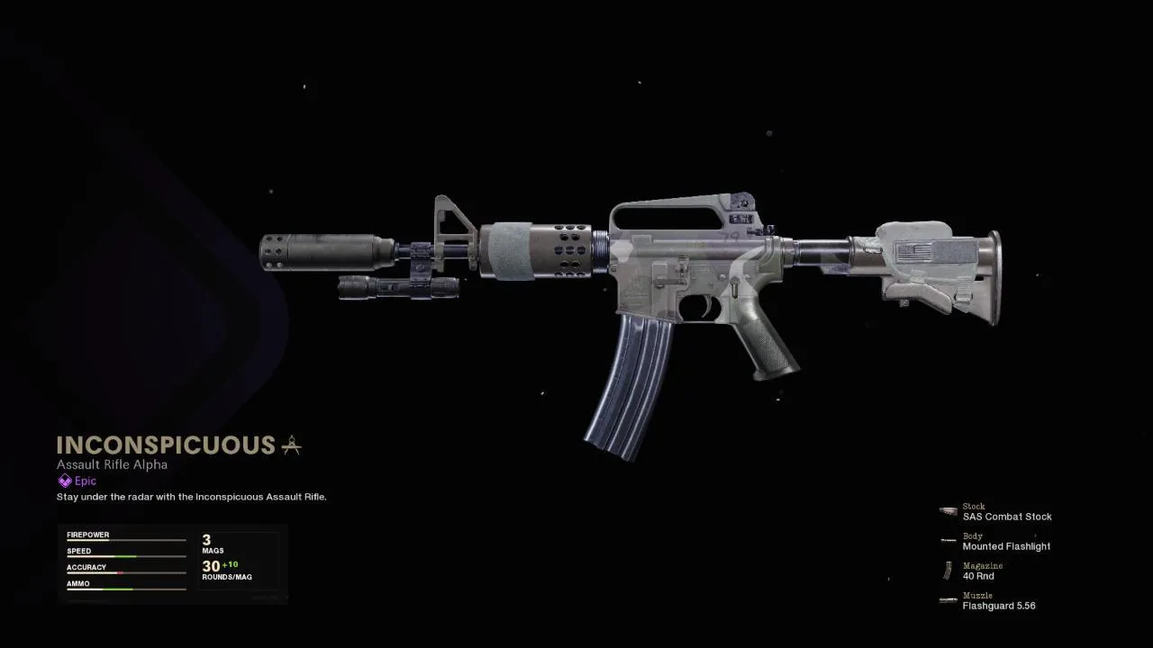 Inconspicuous - COD Warzone and Black Ops Cold War Weapon Blueprint | Call of Duty Inconspicuous - COD Warzone and Black Ops Cold War Weapon Blueprint | Call of Duty