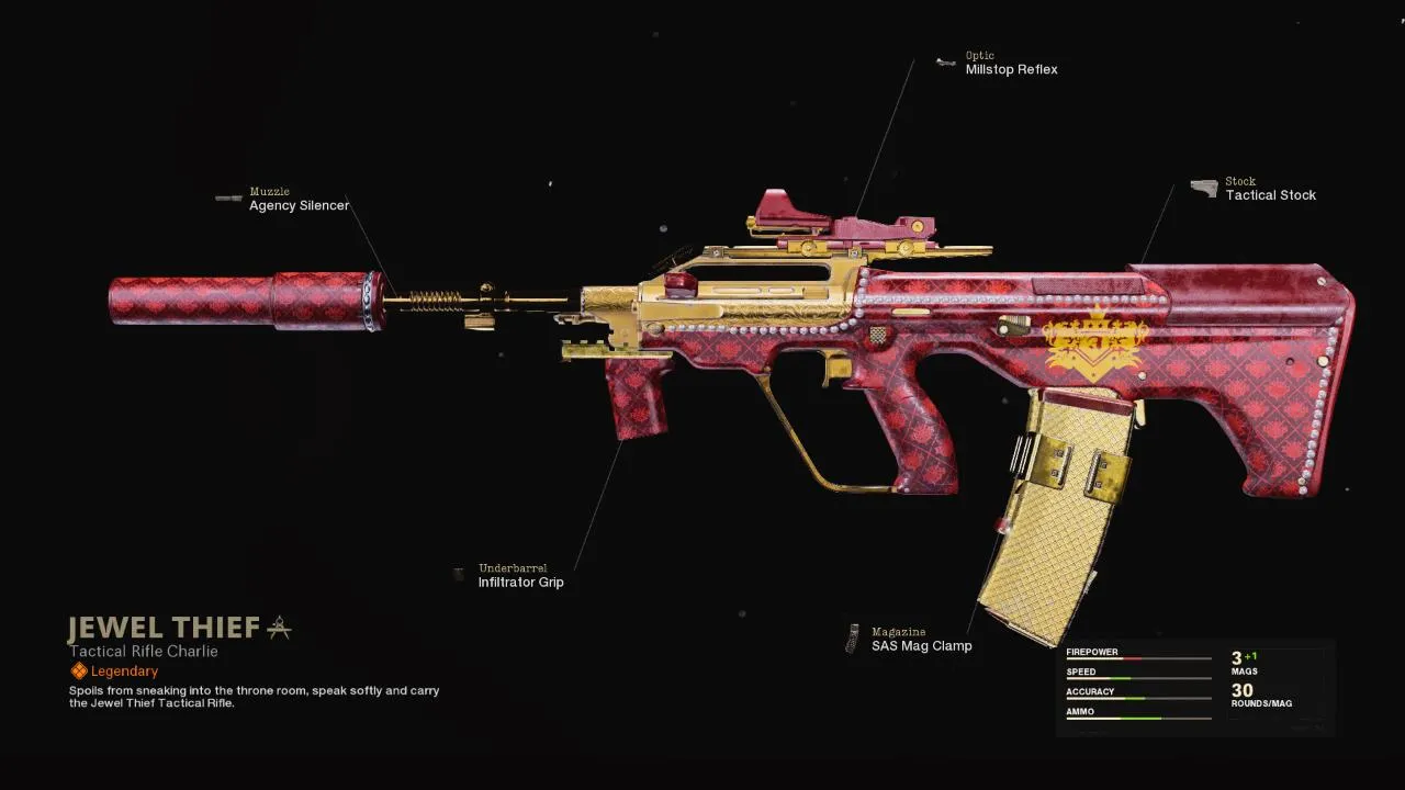Jewel Thief - COD Warzone and Black Ops Cold War Weapon Blueprint | Call of Duty