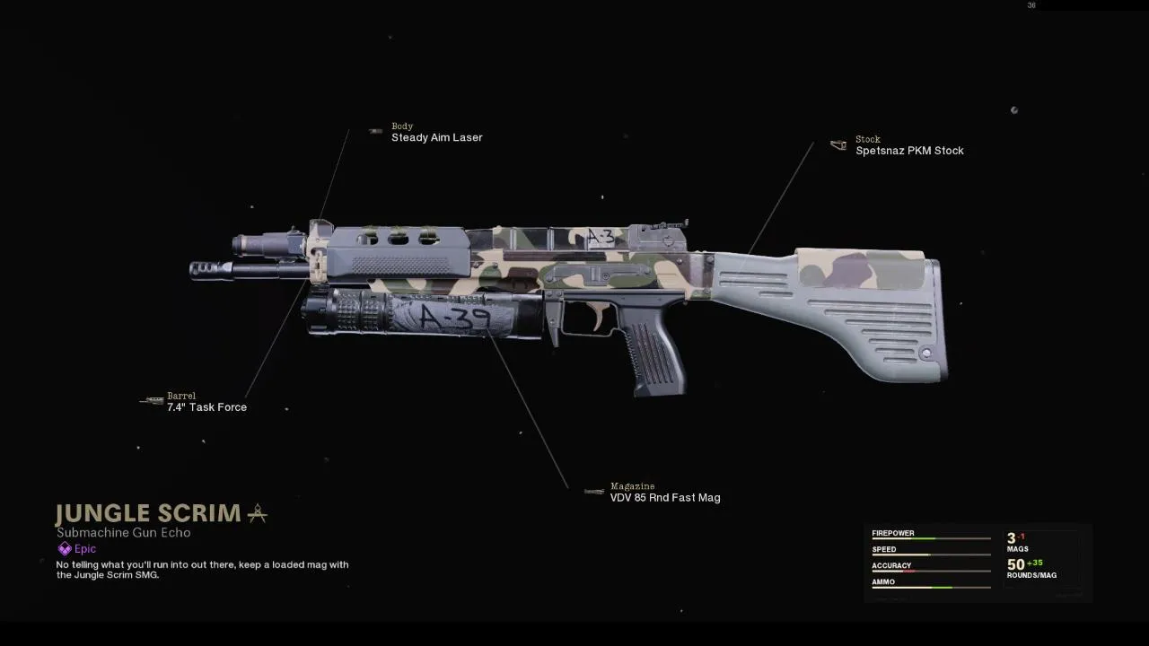 Jungle Scrim - COD Warzone and Black Ops Cold War Weapon Blueprint | Call of Duty