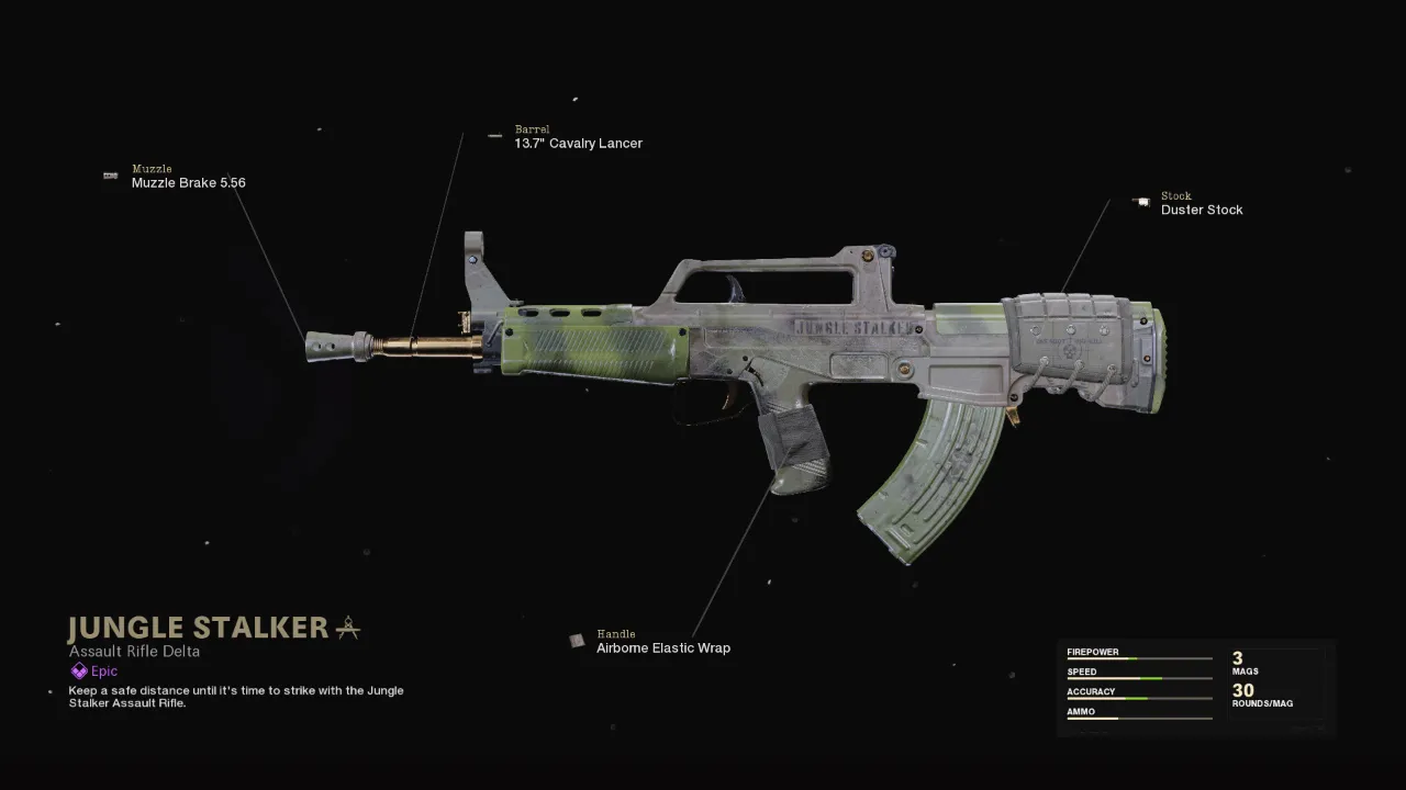 Jungle Stalker - COD Warzone and Black Ops Cold War Weapon Blueprint | Call of Duty