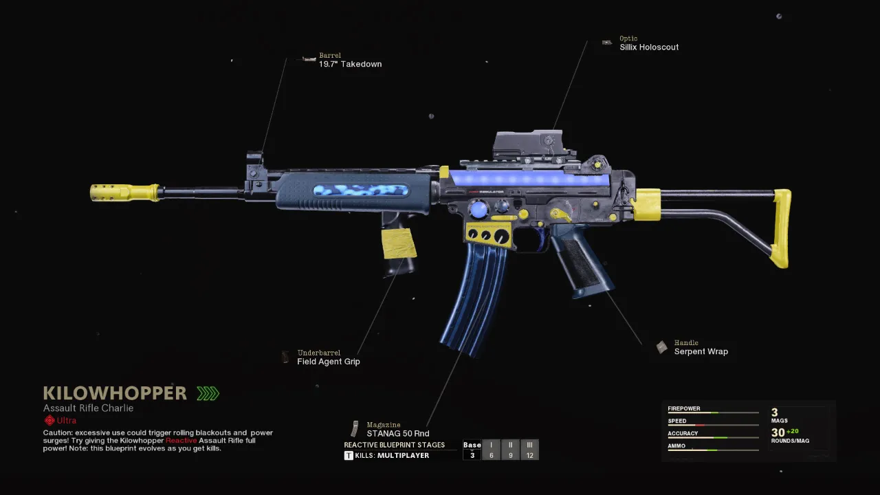 Kilowhopper - COD Warzone and Black Ops Cold War Weapon Blueprint | Call of Duty