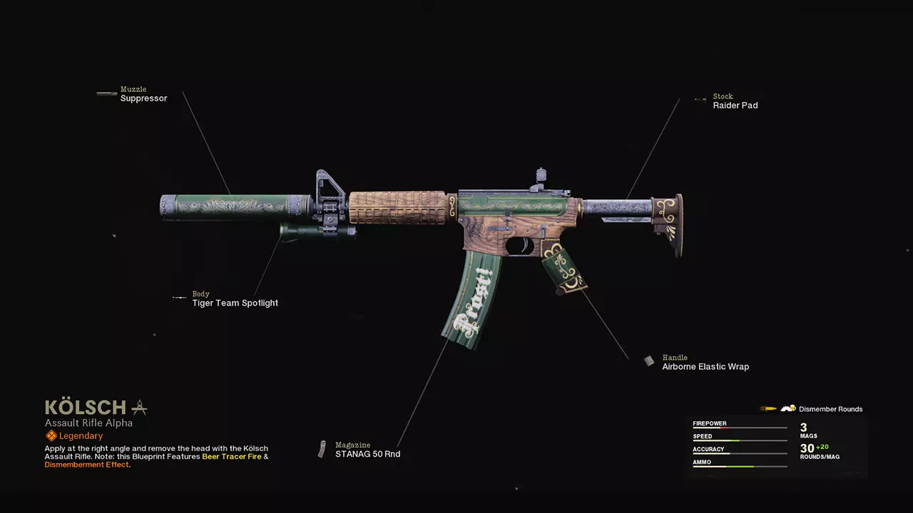 Kölsch - COD Warzone and Black Ops Cold War Weapon Blueprint | Call of Duty
