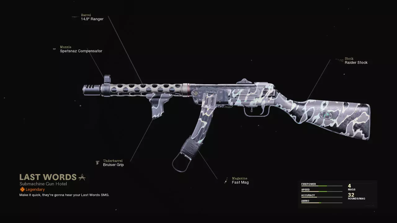 Last Words - COD Warzone and Black Ops Cold War Weapon Blueprint | Call of Duty Last Words - COD Warzone and Black Ops Cold War Weapon Blueprint | Call of Duty
