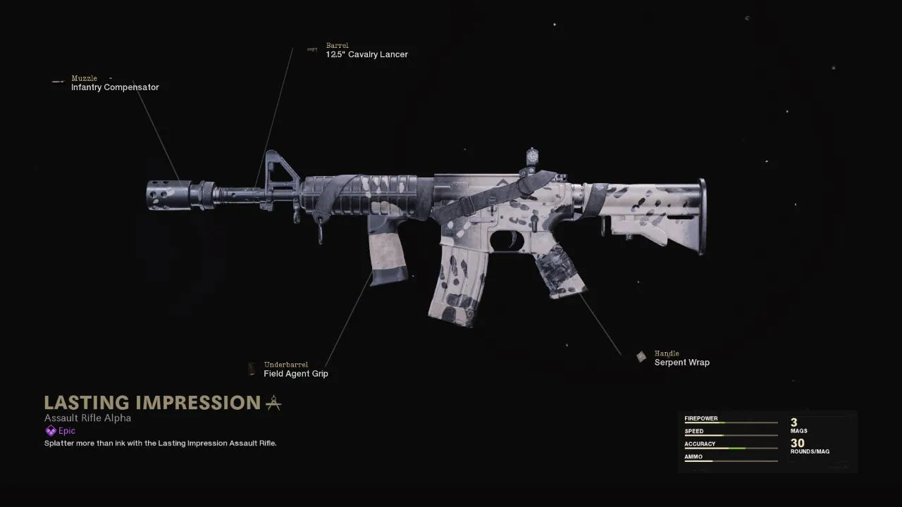 Lasting Impression - COD Warzone and Black Ops Cold War Weapon Blueprint | Call of Duty