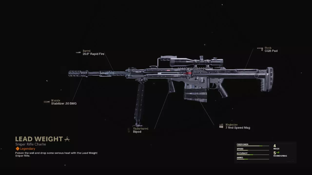 Lead Weight - COD Warzone and Black Ops Cold War Weapon Blueprint | Call of Duty Lead Weight - COD Warzone and Black Ops Cold War Weapon Blueprint | Call of Duty