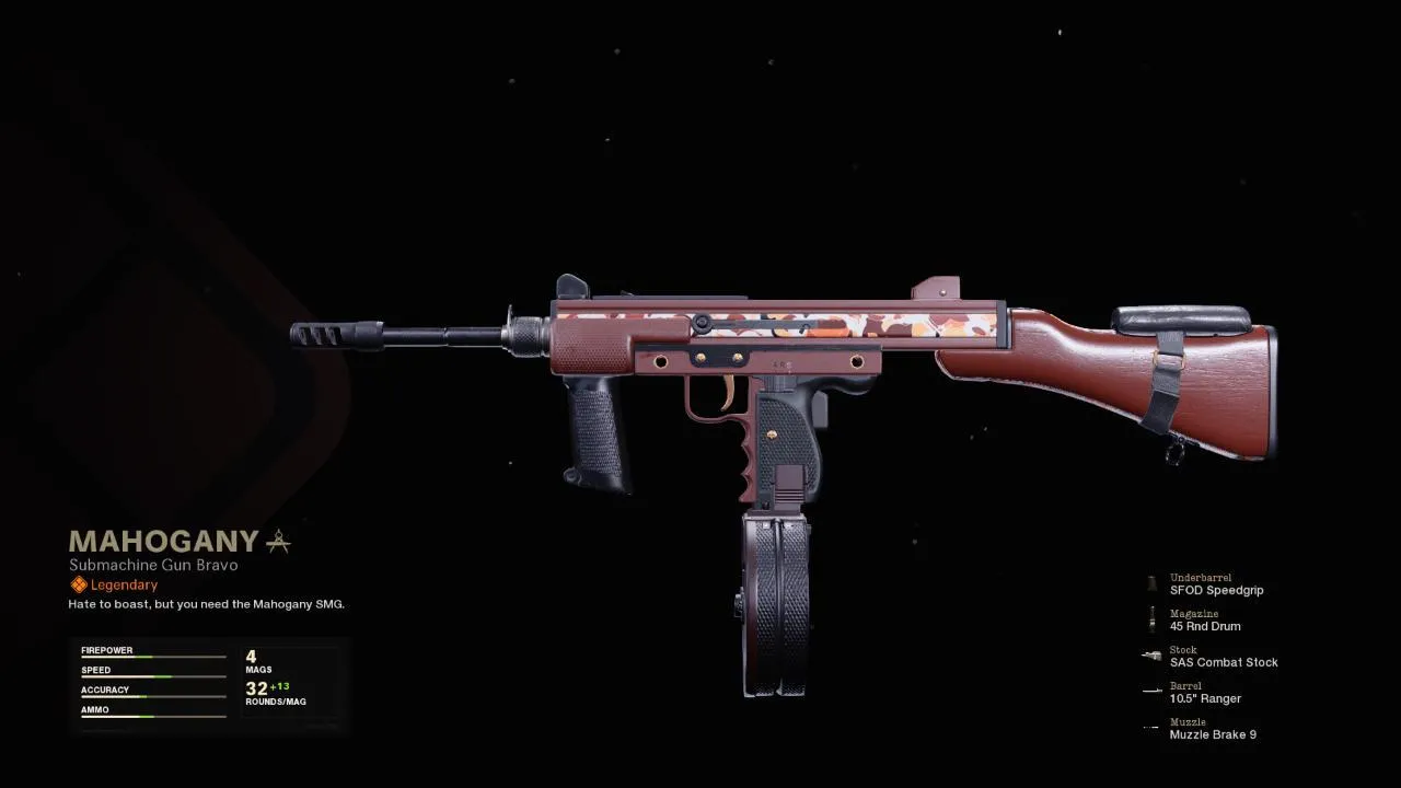 Mahogany - COD Warzone and Black Ops Cold War Weapon Blueprint | Call of Duty