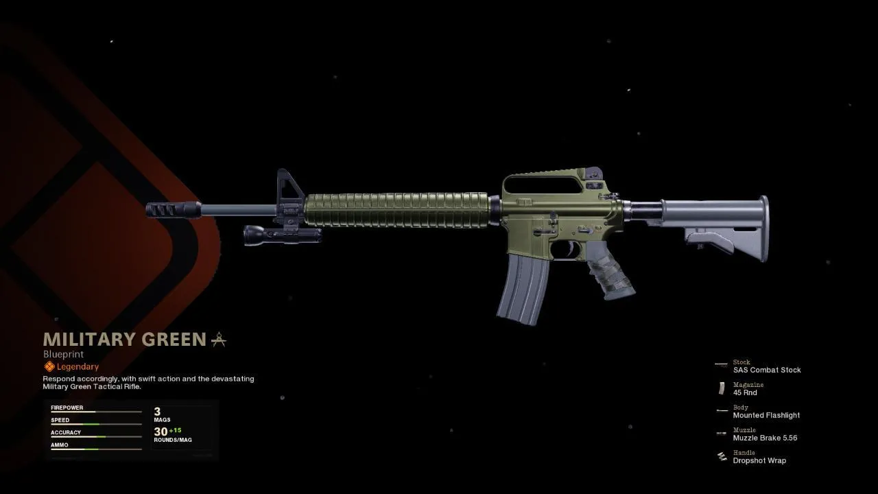 Military Green - COD Warzone and Black Ops Cold War Weapon Blueprint | Call of Duty