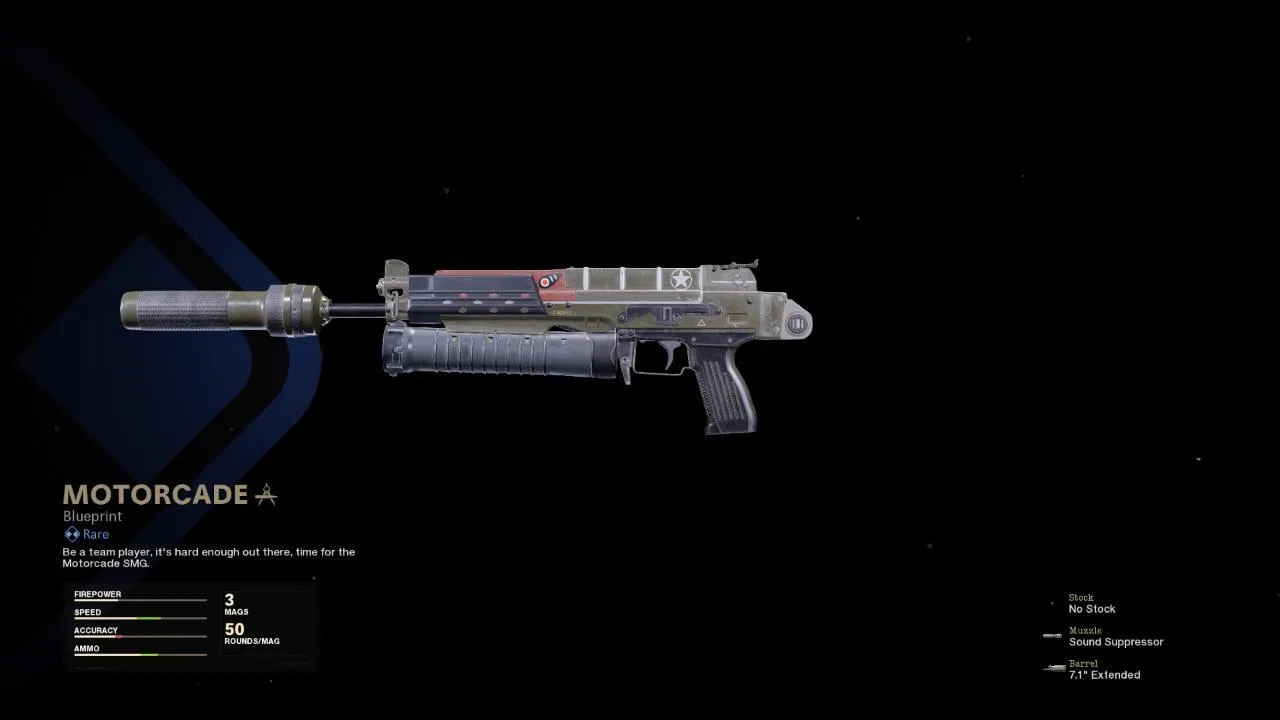 Motorcade - COD Warzone and Black Ops Cold War Weapon Blueprint | Call of Duty Motorcade - COD Warzone and Black Ops Cold War Weapon Blueprint | Call of Duty