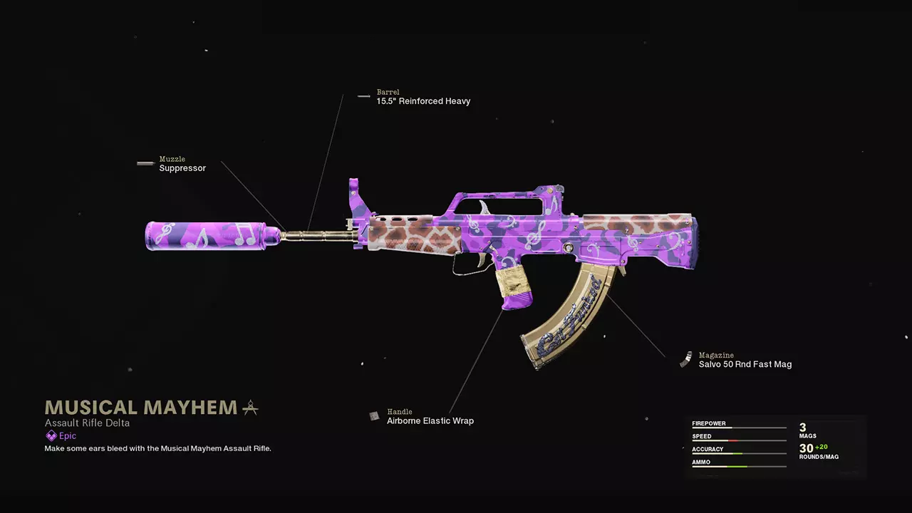 Musical Mayhem - COD Warzone and Black Ops Cold War Weapon Blueprint | Call of Duty Musical Mayhem - COD Warzone and Black Ops Cold War Weapon Blueprint | Call of Duty