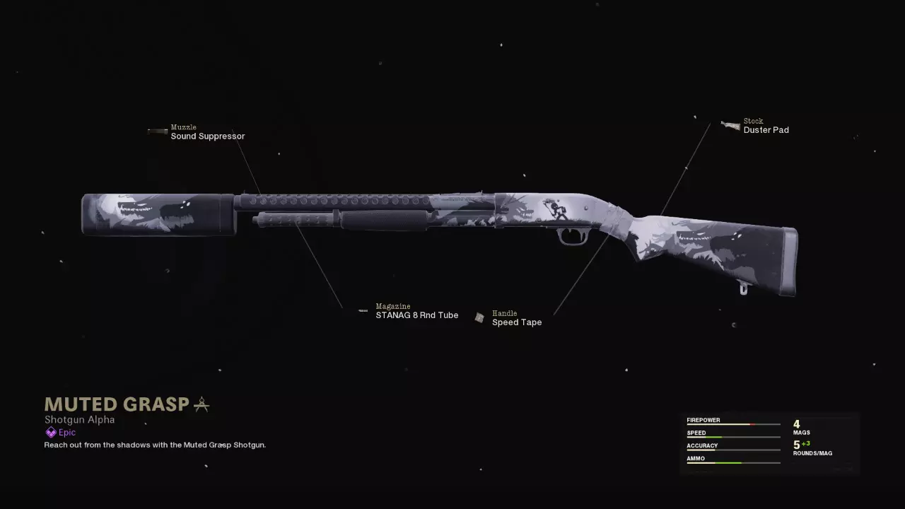 Muted Grasp - COD Warzone and Black Ops Cold War Weapon Blueprint | Call of Duty