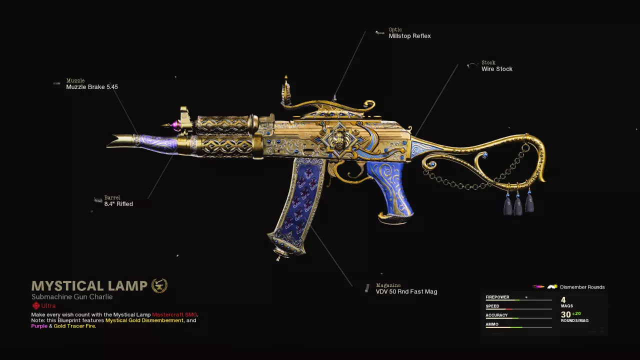 Mystical Lamp - COD Warzone and Black Ops Cold War Weapon Blueprint | Call of Duty