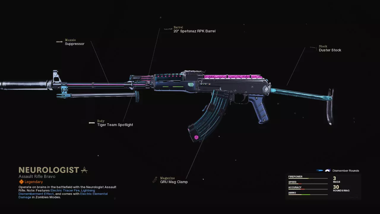 Neurologist - COD Warzone and Black Ops Cold War Weapon Blueprint | Call of Duty