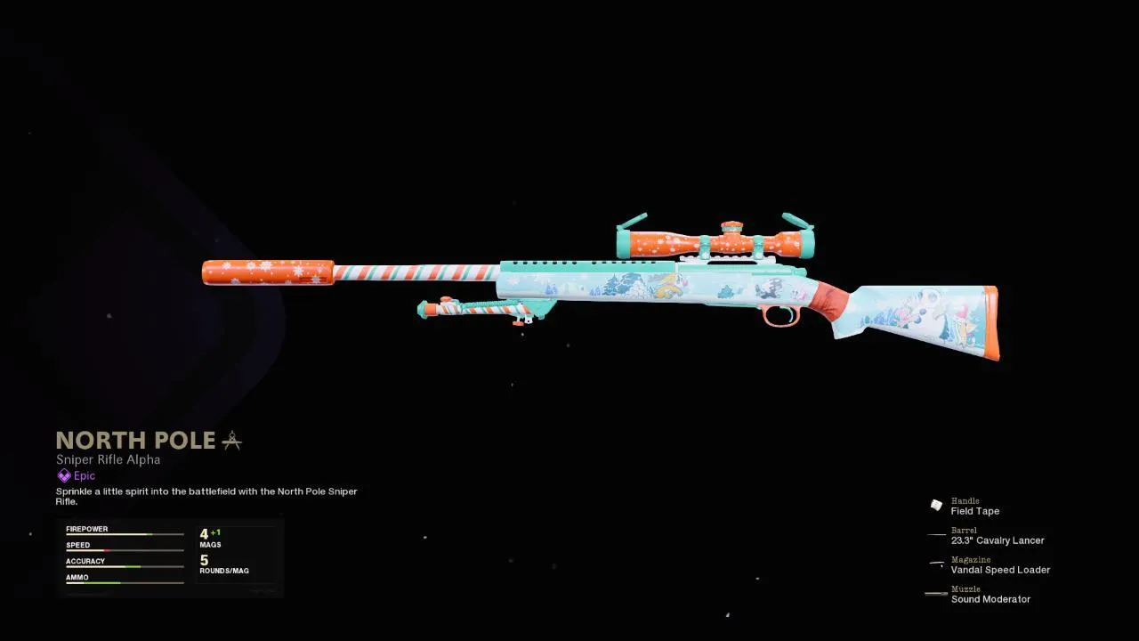 North Pole - COD Warzone and Black Ops Cold War Weapon Blueprint | Call of Duty