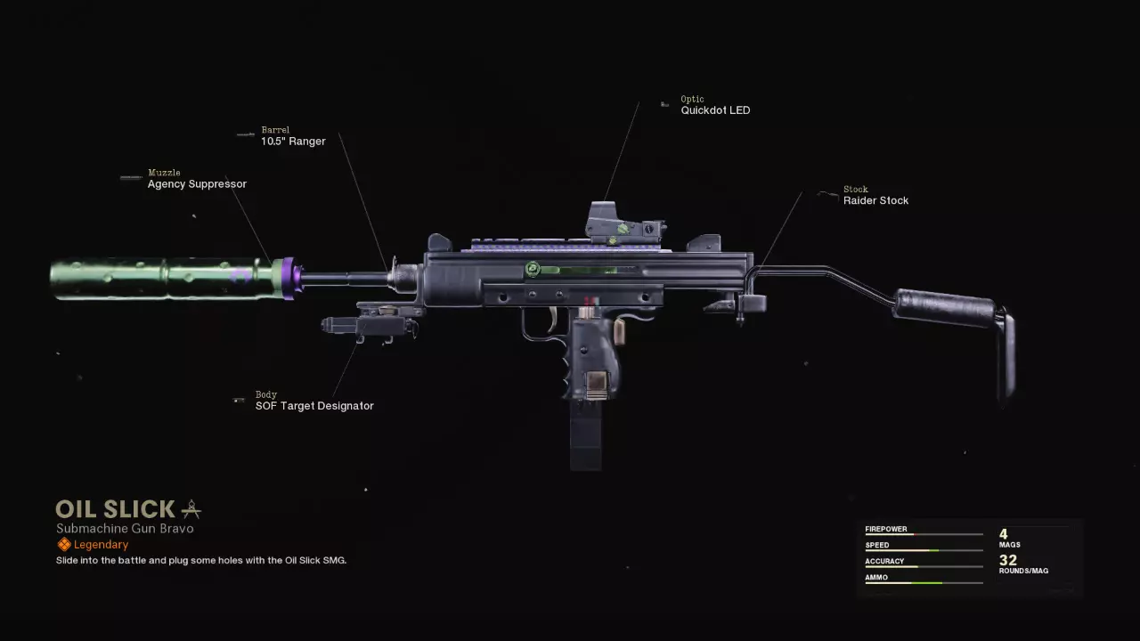 Oil Slick - COD Warzone and Black Ops Cold War Weapon Blueprint | Call of Duty