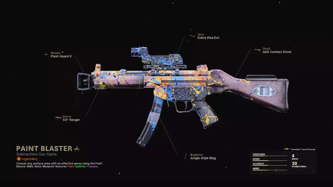 Paint Blaster - COD Warzone and Black Ops Cold War Weapon Blueprint | Call of Duty