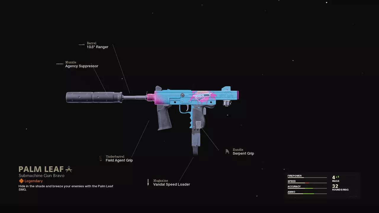 Palm Leaf - COD Warzone and Black Ops Cold War Weapon Blueprint | Call of Duty