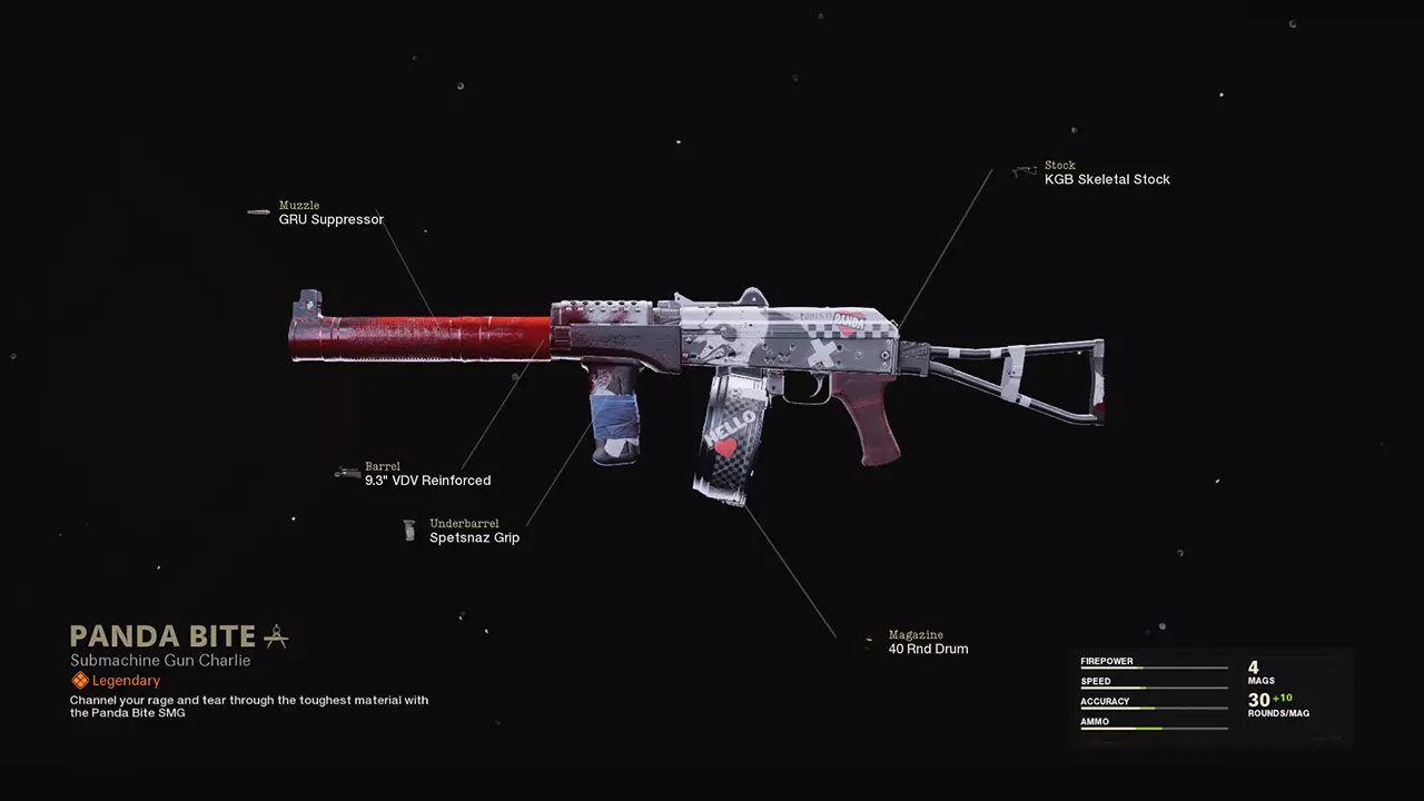 Panda Bite - COD Warzone and Black Ops Cold War Weapon Blueprint | Call of Duty