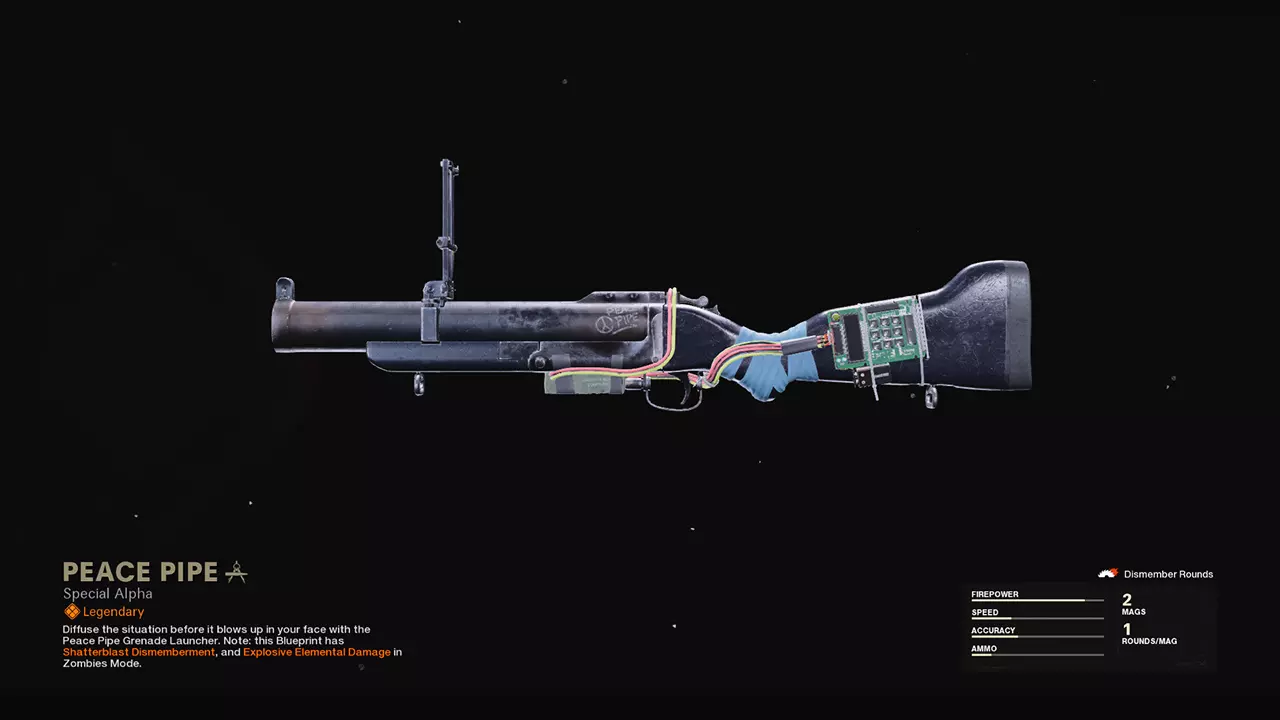 Peace Pipe - COD Warzone and Black Ops Cold War Weapon Blueprint | Call of Duty Peace Pipe - COD Warzone and Black Ops Cold War Weapon Blueprint | Call of Duty