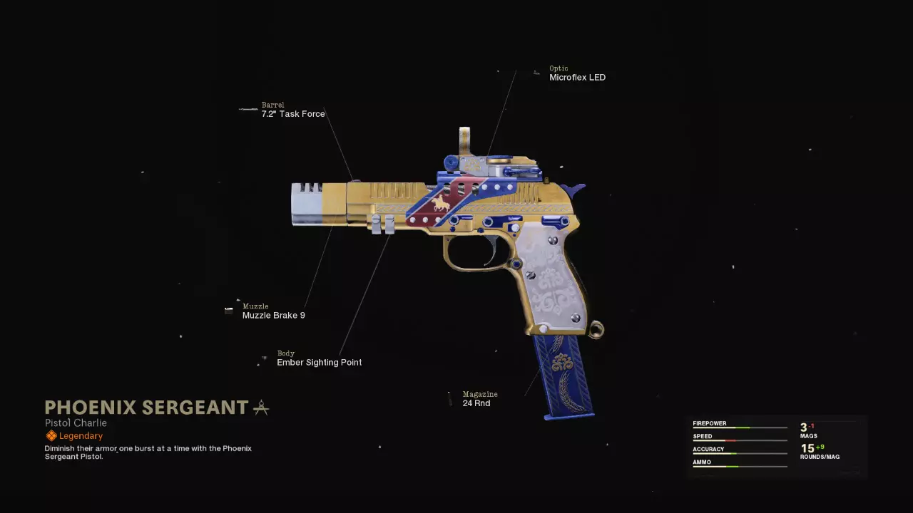 Phoenix Sergeant - COD Warzone and Black Ops Cold War Weapon Blueprint | Call of Duty