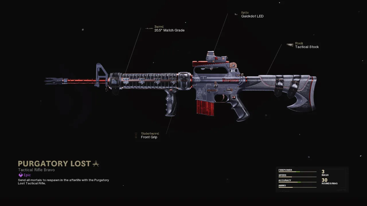 Purgatory Lost - COD Warzone and Black Ops Cold War Weapon Blueprint | Call of Duty Purgatory Lost - COD Warzone and Black Ops Cold War Weapon Blueprint | Call of Duty