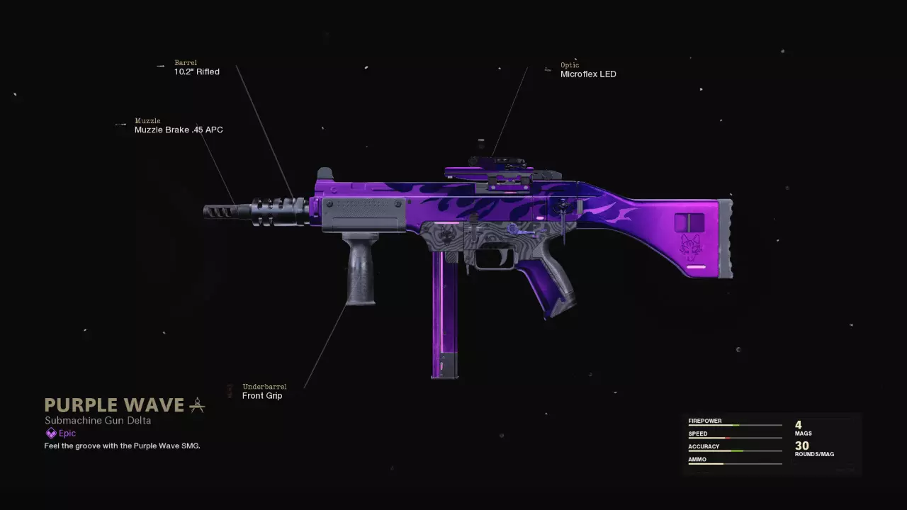 Purple Wave - COD Warzone and Black Ops Cold War Weapon Blueprint | Call of Duty Purple Wave - COD Warzone and Black Ops Cold War Weapon Blueprint | Call of Duty
