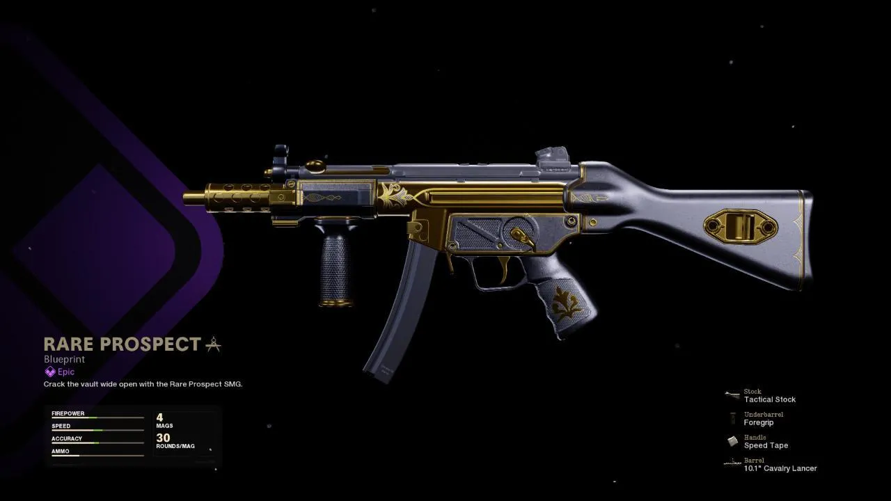 Rare Prospect - COD Warzone and Black Ops Cold War Weapon Blueprint | Call of Duty Rare Prospect - COD Warzone and Black Ops Cold War Weapon Blueprint | Call of Duty