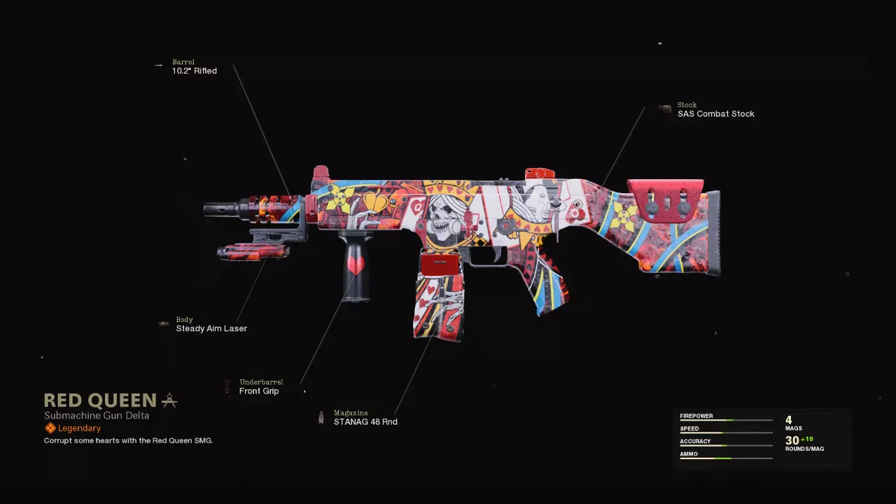 Red Queen - COD Warzone and Black Ops Cold War Weapon Blueprint | Call of Duty Red Queen - COD Warzone and Black Ops Cold War Weapon Blueprint | Call of Duty