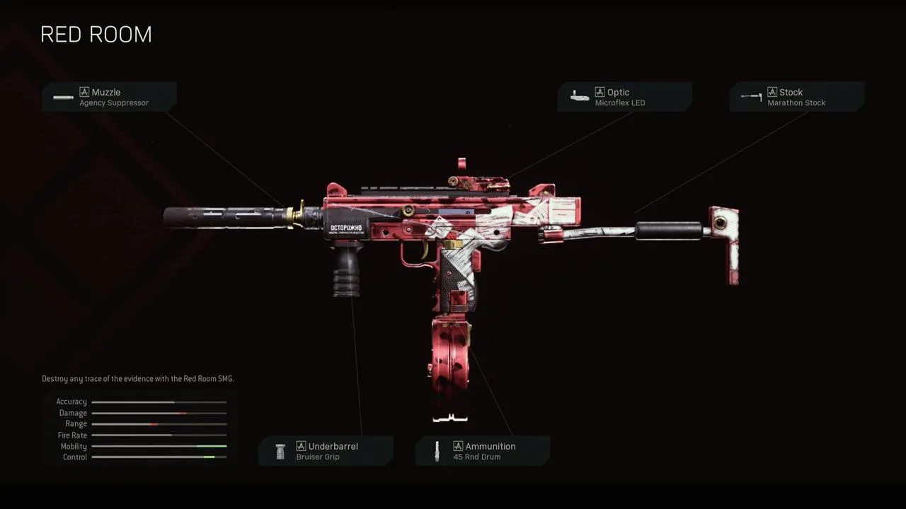 Red Room - COD Warzone and Black Ops Cold War Weapon Blueprint | Call of Duty Red Room - COD Warzone and Black Ops Cold War Weapon Blueprint | Call of Duty
