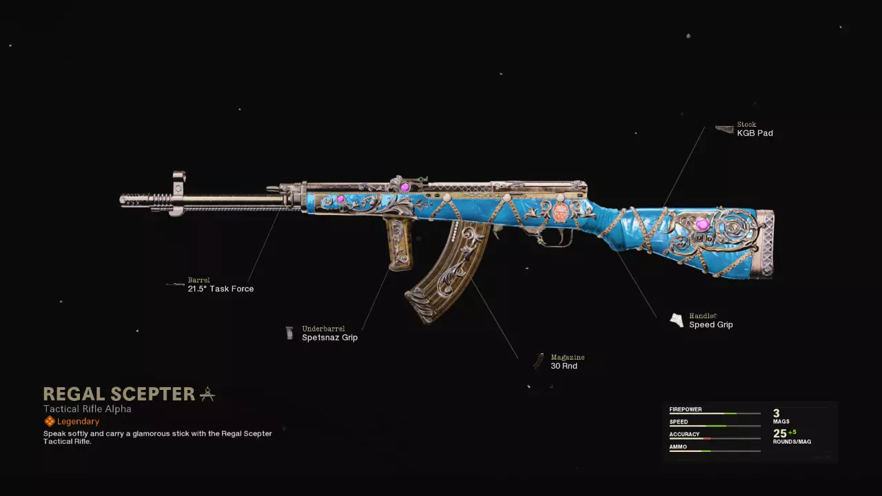 Regal Scepter - COD Warzone and Black Ops Cold War Weapon Blueprint | Call of Duty