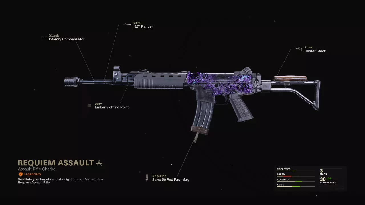 Requiem Assault - COD Warzone and Black Ops Cold War Weapon Blueprint | Call of Duty Requiem Assault - COD Warzone and Black Ops Cold War Weapon Blueprint | Call of Duty