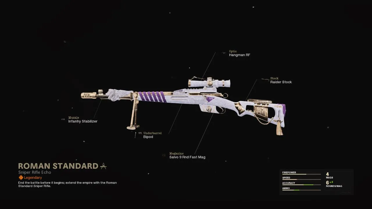Roman Standard - COD Warzone and Black Ops Cold War Weapon Blueprint | Call of Duty