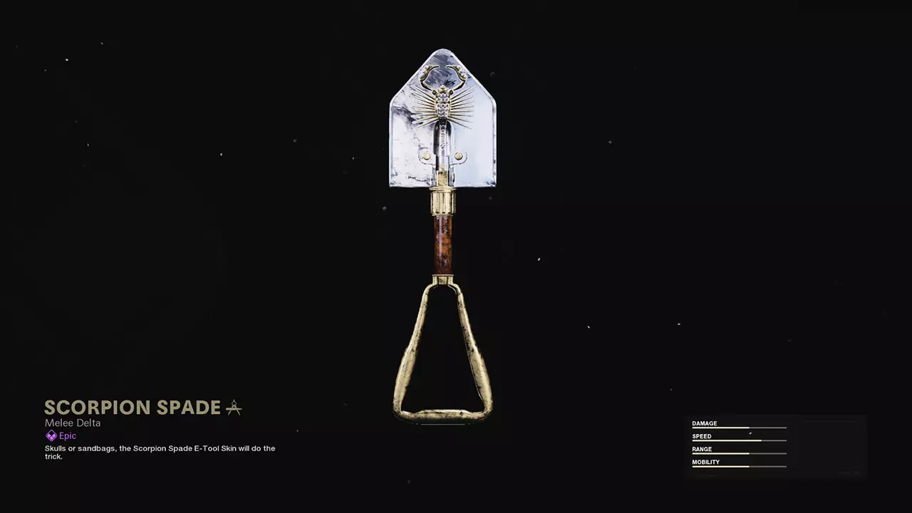Scorpion Spade - COD Warzone and Black Ops Cold War Weapon Blueprint | Call of Duty
