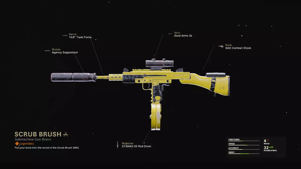 Scrub Brush - COD Warzone and Black Ops Cold War Weapon Blueprint | Call of Duty Scrub Brush - COD Warzone and Black Ops Cold War Weapon Blueprint | Call of Duty
