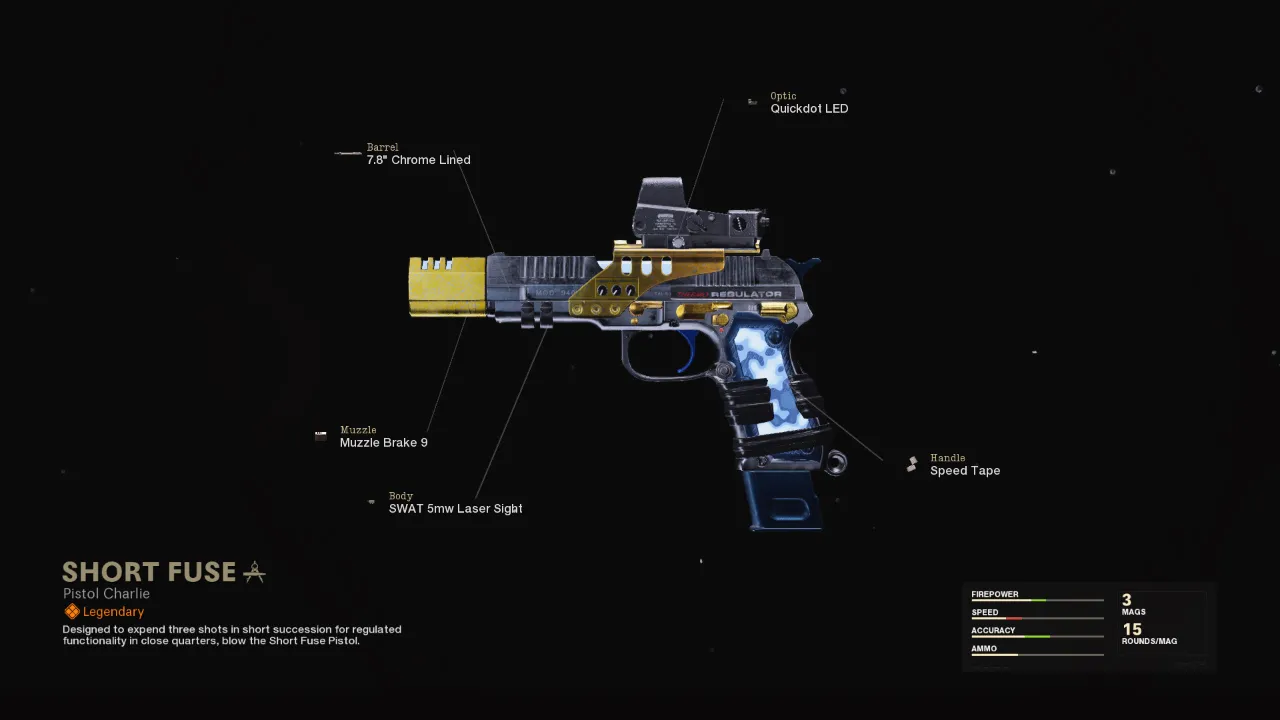 Short Fuse - COD Warzone and Black Ops Cold War Weapon Blueprint | Call of Duty