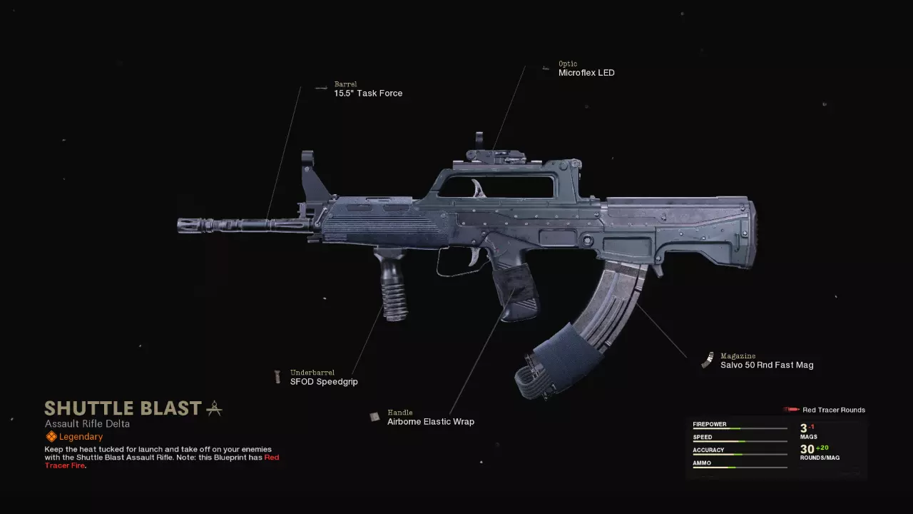 Shuttle Blast - COD Warzone and Black Ops Cold War Weapon Blueprint | Call of Duty