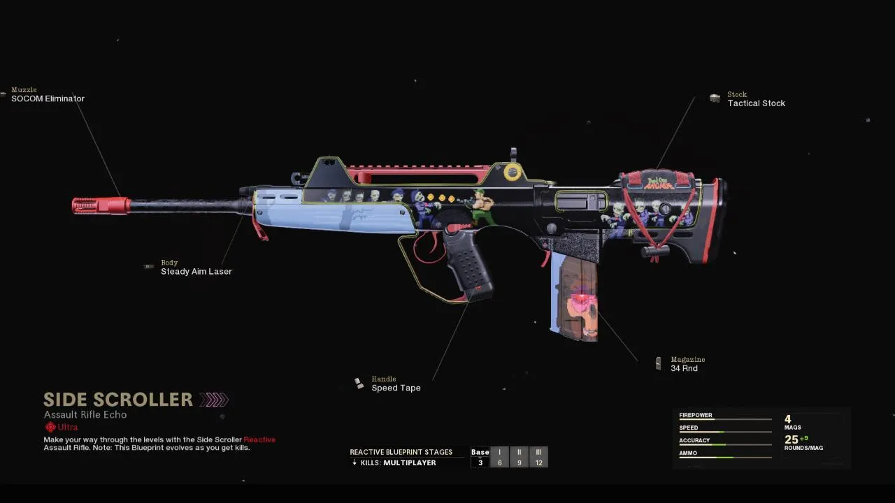 Side Scroller - COD Warzone and Black Ops Cold War Weapon Blueprint | Call of Duty