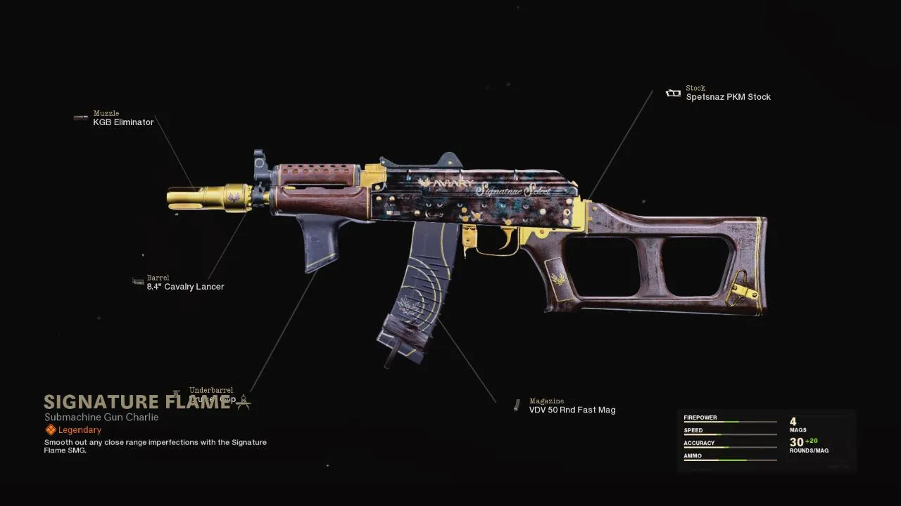 Signature Flame - COD Warzone and Black Ops Cold War Weapon Blueprint | Call of Duty Signature Flame - COD Warzone and Black Ops Cold War Weapon Blueprint | Call of Duty