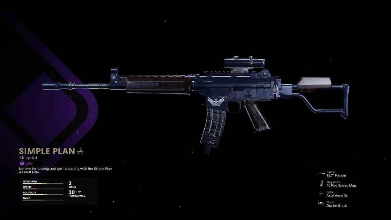 Simple Plan - COD Warzone and Black Ops Cold War Weapon Blueprint | Call of Duty Simple Plan - COD Warzone and Black Ops Cold War Weapon Blueprint | Call of Duty
