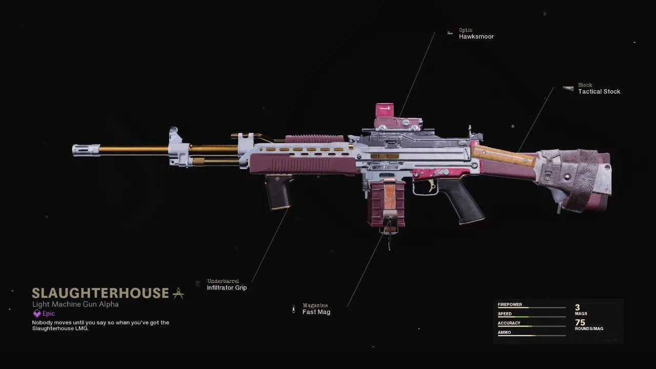 Slaughterhouse - COD Warzone and Black Ops Cold War Weapon Blueprint | Call of Duty Slaughterhouse - COD Warzone and Black Ops Cold War Weapon Blueprint | Call of Duty