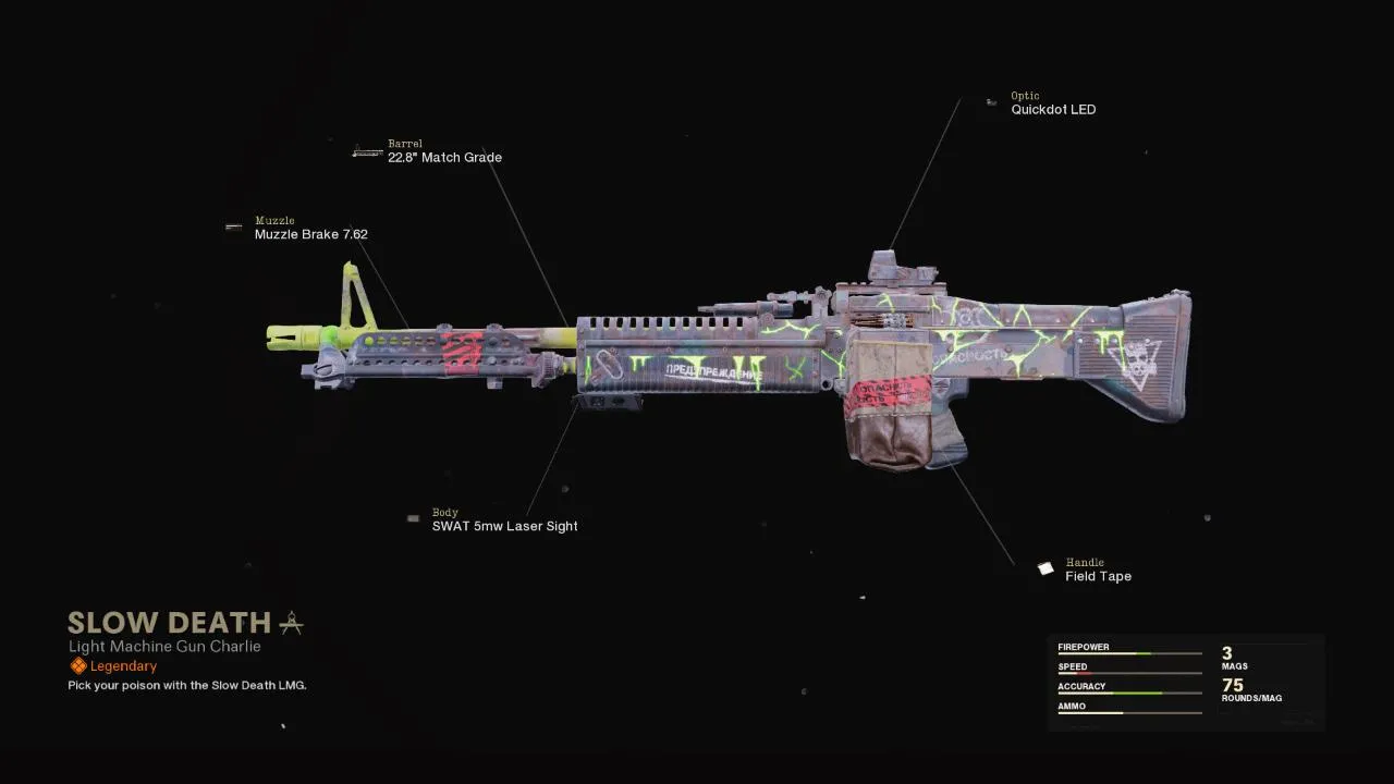 Slow Death - COD Warzone and Black Ops Cold War Weapon Blueprint | Call of Duty