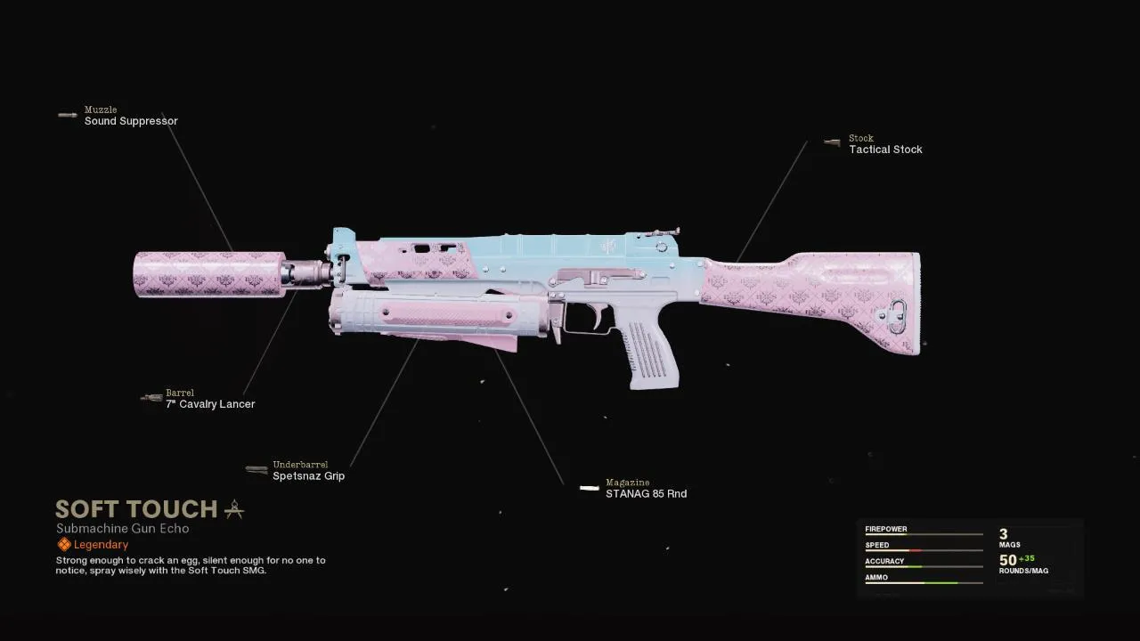 Soft Touch - COD Warzone and Black Ops Cold War Weapon Blueprint | Call of Duty